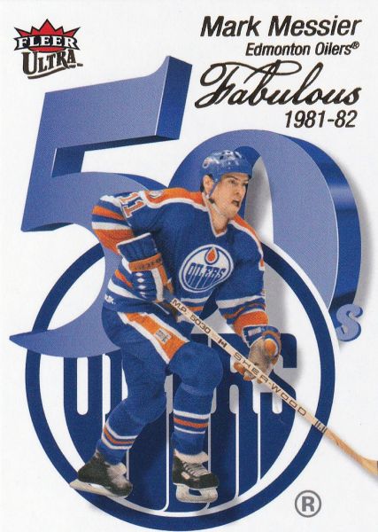 insert karta MARK MESSIER 21-22 Fleer Ultra Fabulous 50´s číslo FF-39